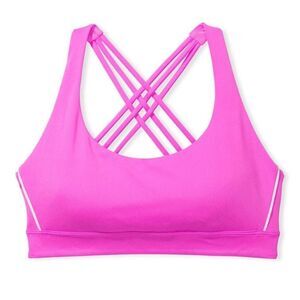 Victoria’s Secret Essentials Strappy Padded / Removable Padding Sports bra pink